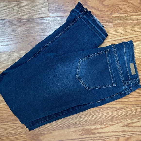 BLEU Raw Hem Blue Jeans - Picture 4 of 4